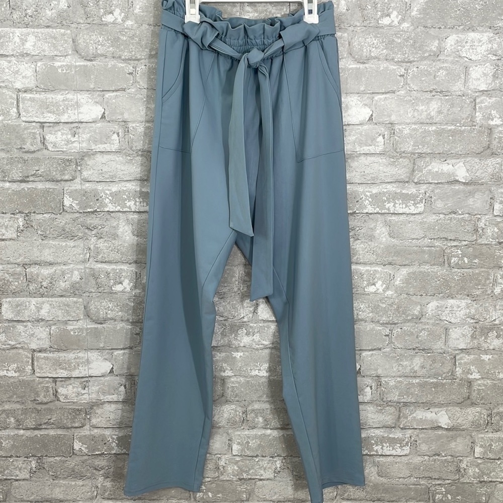 Grace Karin Blue Paper Bag Pants